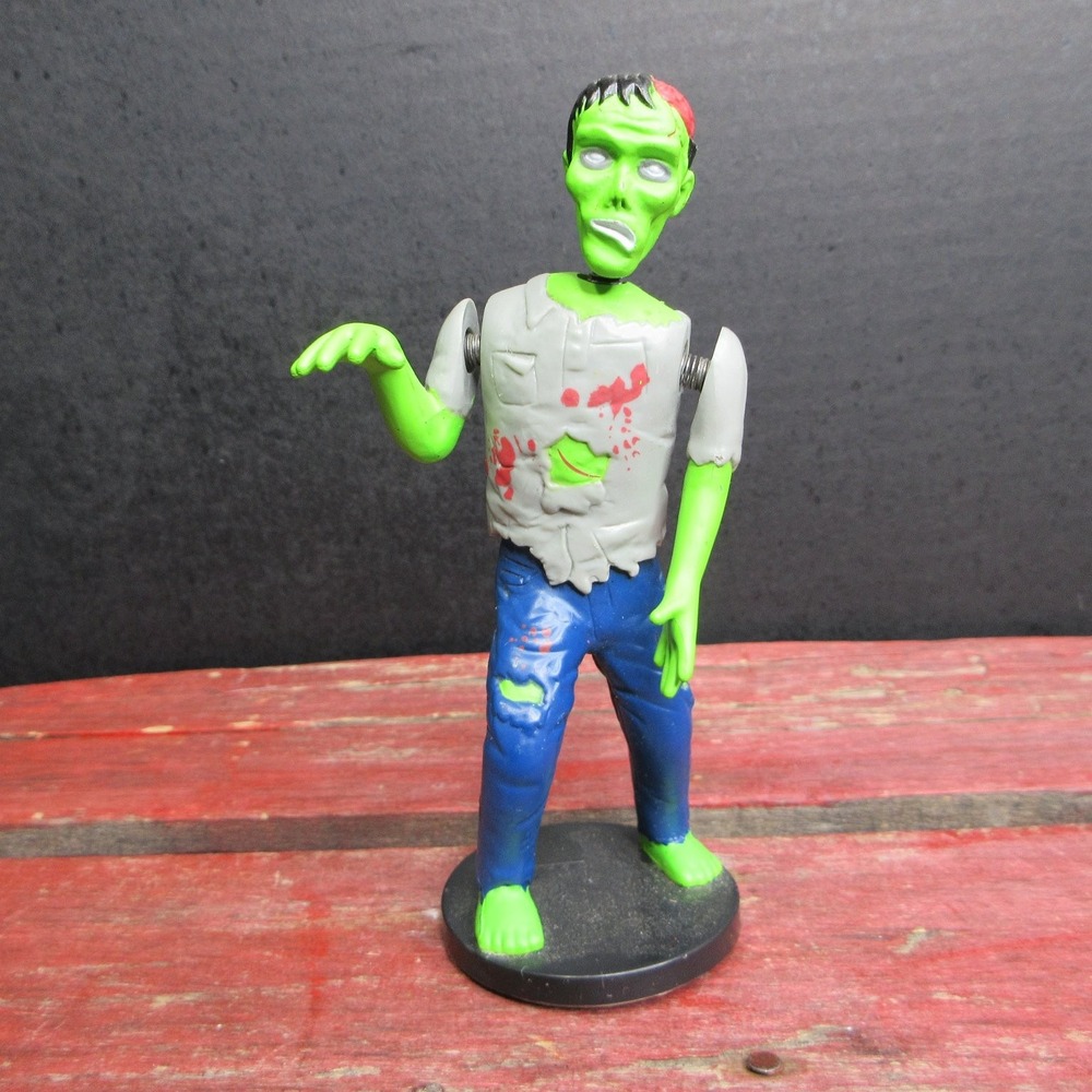 Zombie Bobble Head Action Figure Halloween Horror Decor Collectible Toy